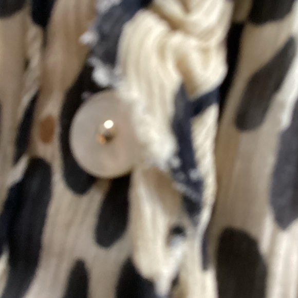 J. Crew Animal Print Ruffle Blouse - Picture 4 of 7